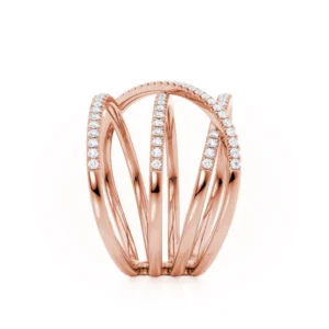 Lily Arkwright Diamond Rings Eternity 18k Rose Gold