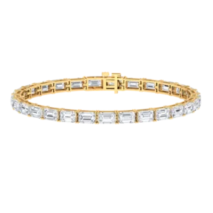 Emerald Horizontal 5 Total Carat Lab Diamond Tennis Bracelet