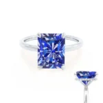 PARIS - Blue Sapphire & Diamond 950 Platinum