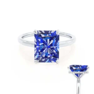 PARIS - Blue Sapphire & Diamond 950 Platinum