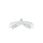 Wedding Ring POSE Tiara Pear 950 Platinum