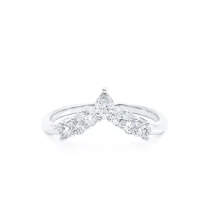 Wedding Ring POSE Tiara Pear 950 Platinum