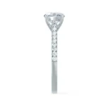 VIOLA Round Lab Diamond Platinum Shoulder Set