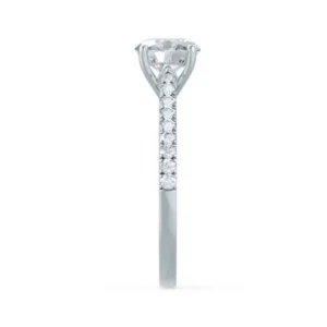 VIOLA Round Lab Diamond Platinum Shoulder Set