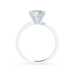 JULIET Round Lab Diamond 950 Platinum Solitaire Ring
