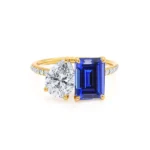 CELESTE - Lab Diamond Pear Cut Ring 18k Yellow Gold