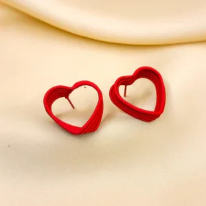 Red Chromatic Carats studs Earrings