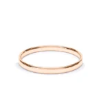 Oval Plain Wedding Ring 9k Rose Gold