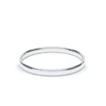 Oval Profile Plain Wedding Ring 18k