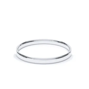 Oval Profile Plain Wedding Ring 18k