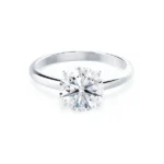 GRACE Round Lab Diamond Platinum Solitaire