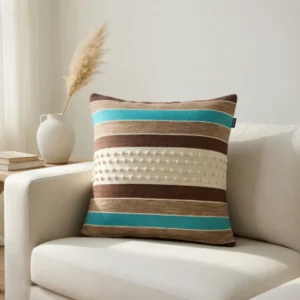 Serene Stripe Handmade Cushion Cover