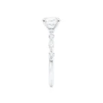 DELILAH Round Lab Diamond Platinum Shoulder