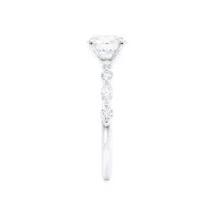 ALLURE Oval Lab Diamond Platinum Scatter Ring