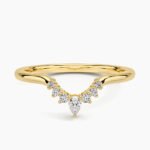 Lunette Lab Diamond Ring in 14K Yellow Gold