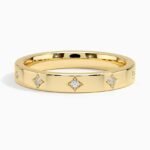 Elara 3mm Diamond Ring in 14K Yellow Gold