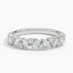 Olivetta Half Coverage Lab Diamond Ring in 14K White Gold