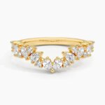 Olivetta Contoured Lab Diamond Ring in 14K Yellow Gold