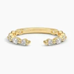Versailles Lab Diamond Open Ring in 14K Yellow Gold