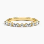 Versailles Half Coverage Lab Diamond Ring in 14K Yellow Gold