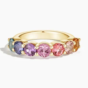 Luxe Sunset Ombre Ring in 14K
