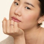 Burgundy Ombre Ring in 14K White Gold