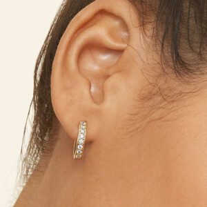 Luxe Diamond Huggie Earrings