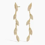 Pavé Olive Branch Lab Diamond Earrings