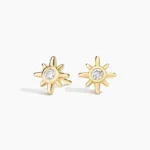 Diamond Stud Earrings in 14K Yellow Gold