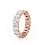 Oval Lab Diamond Statement Eternity18k Rose Gold