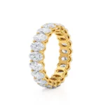 Yellow Gold Oval Lab Diamond Statement Eternity