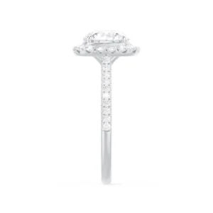 DARLEY Elongated Cushion Lab Diamond Platinum Halo