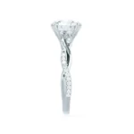 EDEN Princess Cut Lab Diamond Platinum Vine Solitaire