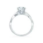 EDEN Round Lab Diamond 950 Platinum Vine Solitaire Ring