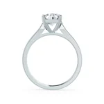 FLORENCE Elongated Cushion Lab Diamond 18k White Gold Solitaire
