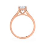 FLORENCE Radiant Lab Diamond 18k Rose Gold Solitaire