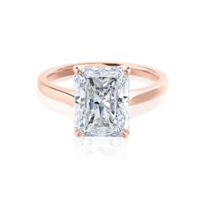 FLORENCE Radiant Lab Diamond 18k Rose Gold Solitaire