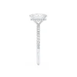 LIVELY Radiant Lab Diamond Platinum Micro Pavé Hidden Halo
