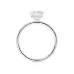 LIVELY Radiant Lab Diamond Platinum Micro Pavé Hidden Halo