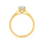 ISABELLA Oval Lab Diamond 18k Yellow Gold Solitaire