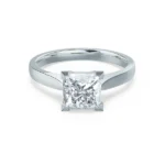 ROSALEE Princess Lab Diamond 950 Platinum Solitaire