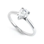 SLOANE Pear Lab Diamond 950 Platinum Petite Solitaire