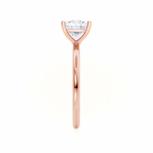 PARIS Princess Lab Diamond 18k Rose Gold Petite Hidden Halo