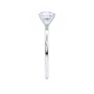 LULU Elongated Cushion Lab Diamond 18k White Gold Petite Solitaire
