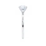 LULU Oval Lab Diamond Platinum Petite Solitaire