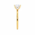LULU Princess Lab Diamond 18k Yellow Gold Petite Solitaire