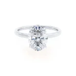ISABELLA Oval Lab Diamond 950 Platinum Solitaire