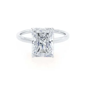 LULU Radiant Lab Diamond Platinum Solitaire