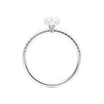 MACY Pear Lab Diamond Platinum Petite Solitaire