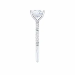 MACY Princess Lab Diamond 950 Platinum Petite Solitaire